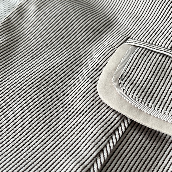 WHBM beige pinstripe blazer - Picture 8 of 9